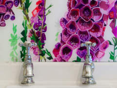 Emma Britton Decorative Glass - Foxglove Glass Splashback - Award Winning Design Brand