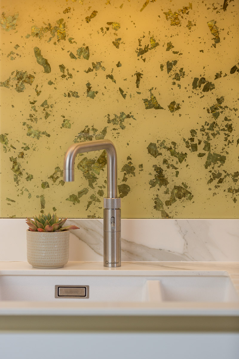 Metallic Splashbacks by Emma Britton - Heritage Luxe Collection - Warm Brass