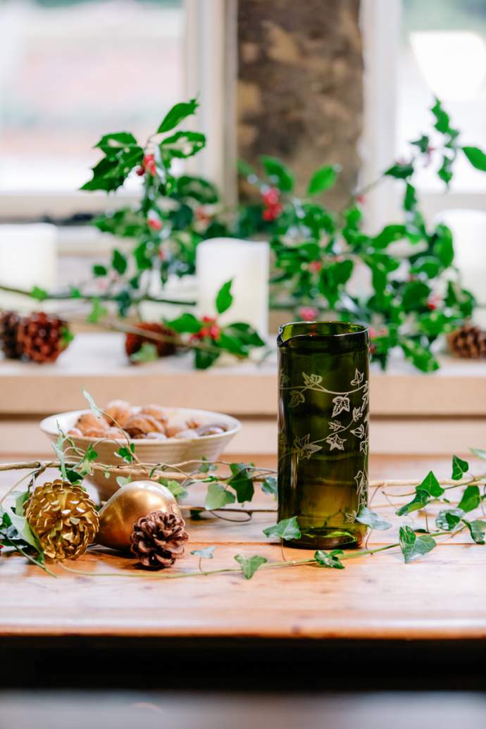 Emma-Britton-Ivy-Pattern-Festive-Glass-Jug